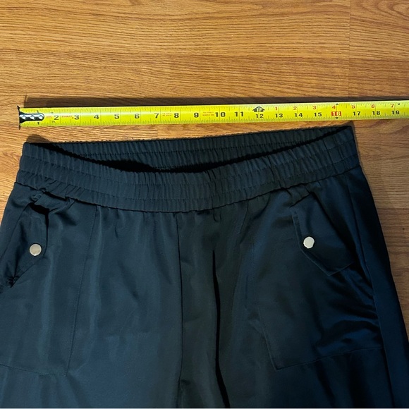 Maxe Collection Pants Black Plus Size 2X Elastic Waist Pockets Wide Leg Career - Picture 11 of 15